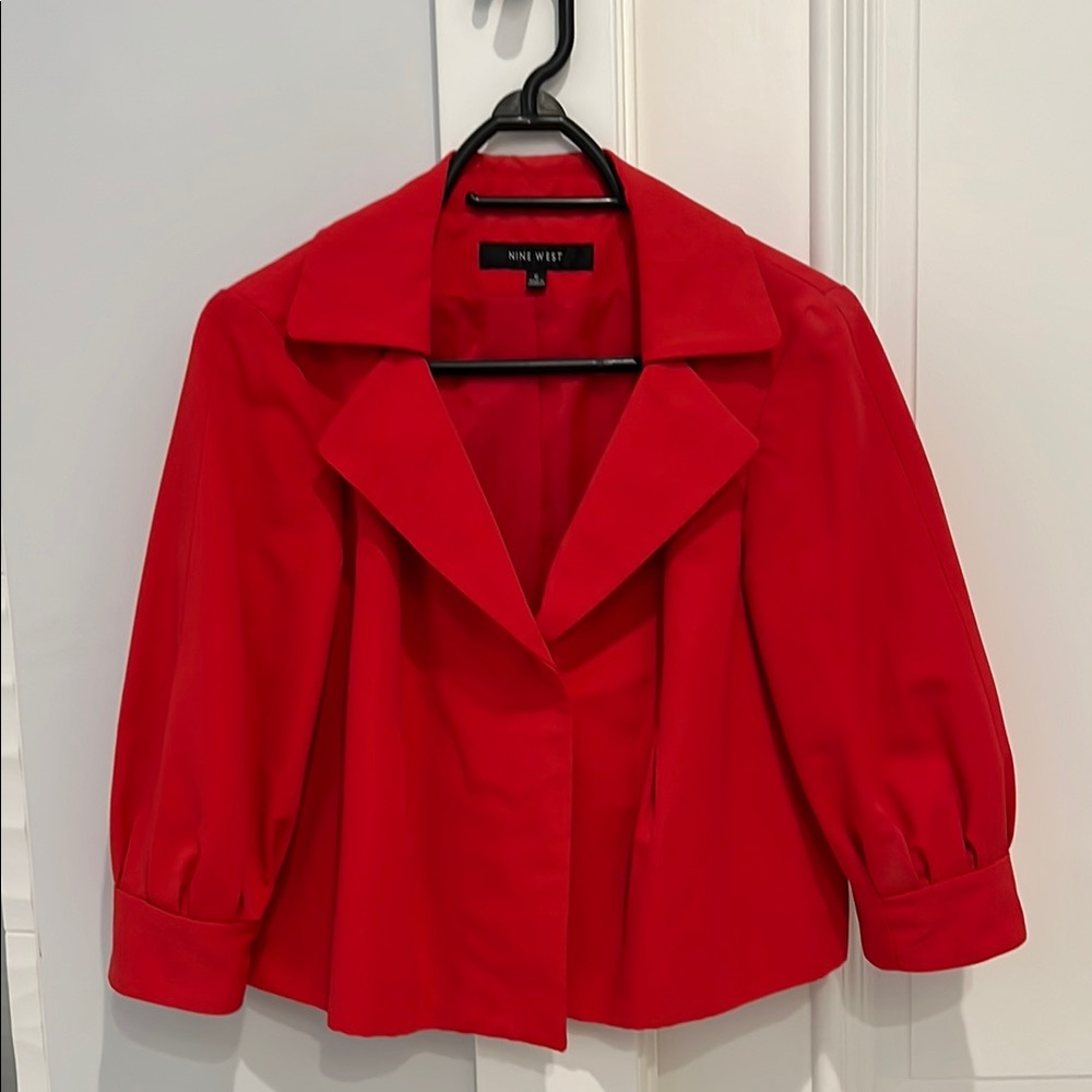 Nine West Vibrant Red Jacket
